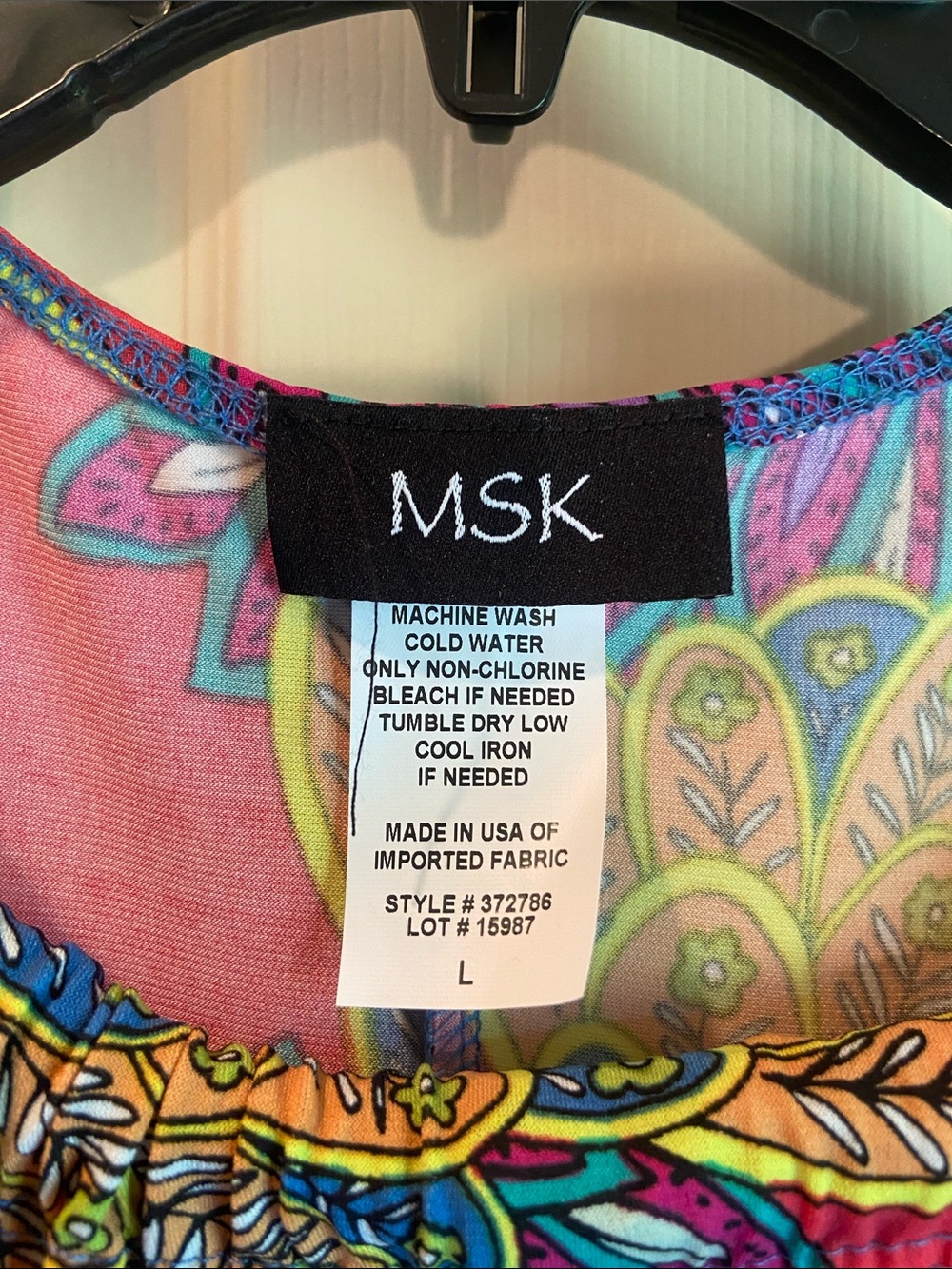 MSK Red Floral Paisley Midi Dress - Picture 3 of 7